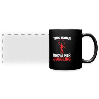 Juggling Juggler - Full Colour Panoramic Mug - black - Front