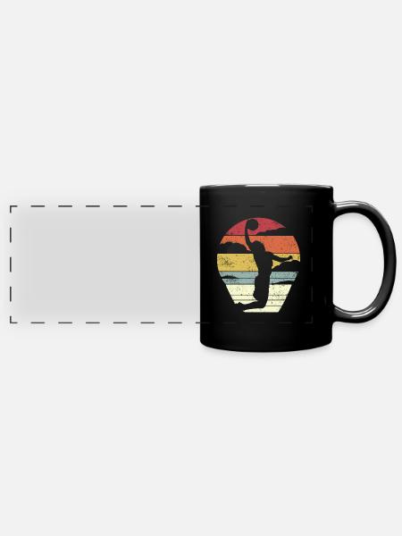 Basketball Jam - Panorama-Tasse farbig - Schwarz