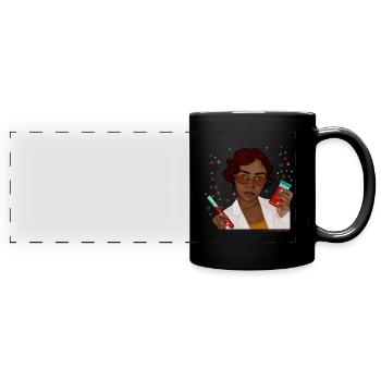 mad scientist - Full Colour Panoramic Mug - black - Front