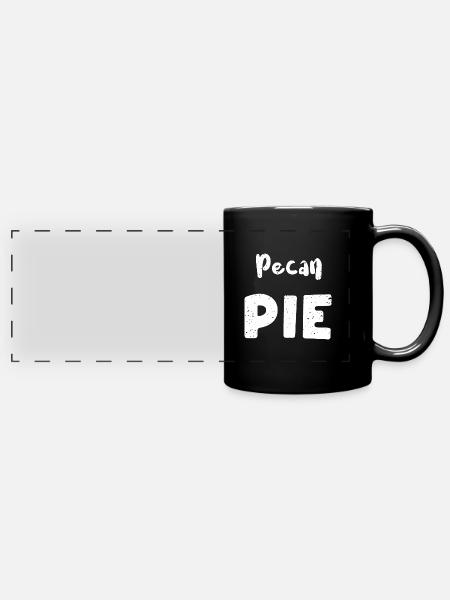 Pecan Pie - Thanksgiving - Panorama-Tasse farbig - Schwarz