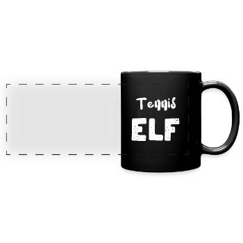 Tennis Elf - Sports - Mug panoramique uni - noir - Devant