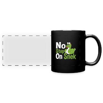Pas de pas sur Snek - Serpent - Mug panoramique uni - noir - Devant