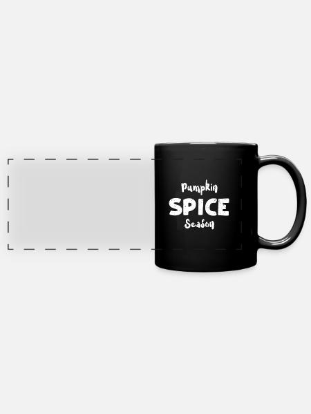 Pumpkin Spice Season - Pumpkin - Panorama-Tasse farbig - Schwarz