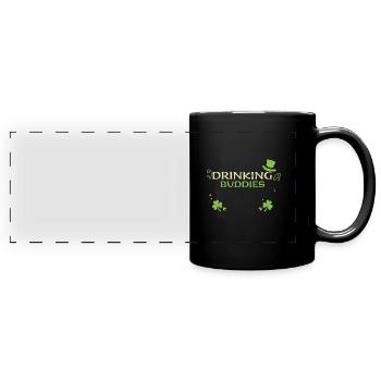 Drinking Buddies - Panorama-Tasse farbig - Schwarz - Vorne