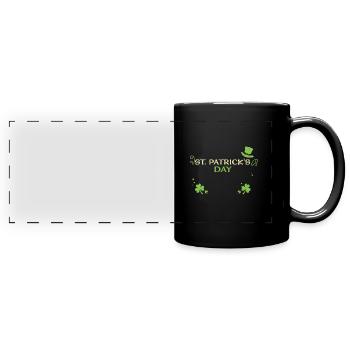 St. Patrick's Day - Full Colour Panoramic Mug - black - Front