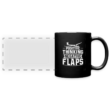 Idée cadeau planeur Planeur Planeur Planeur - Mug panoramique uni - noir - Devant
