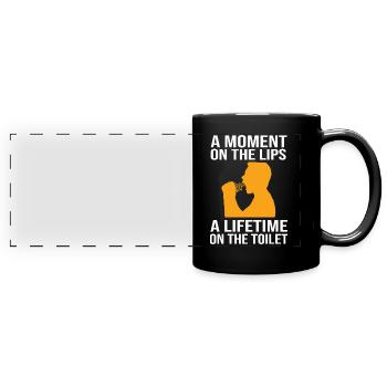 Gluten-free - Full Colour Panoramic Mug - black - Front