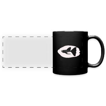 Fish Aquarium Marine Animal Climate Environmental Protection - Full Colour Panoramic Mug - black - Front