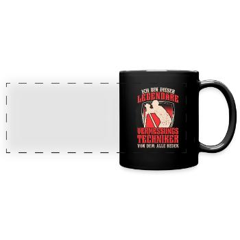 Legendärer Vermessungstechniker Vermesser - Panorama-Tasse farbig - Schwarz - Vorne