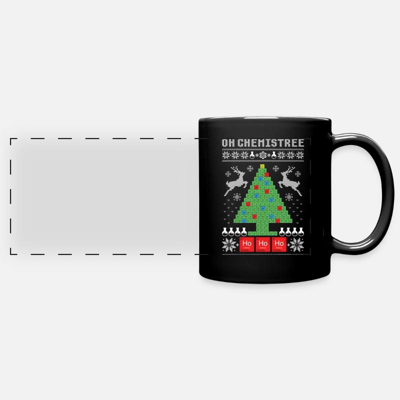 Oh Chemistree Noël moche - Mug panoramique uni - noir