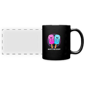 Gender Reveal - Full Colour Panoramic Mug - black - Front