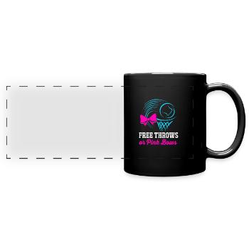 Gender Reveal - Panorama-Tasse farbig - Schwarz - Vorne