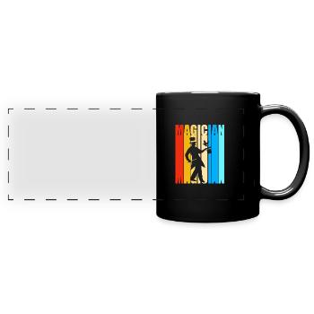 magicien magicien - Mug panoramique uni - noir - Devant