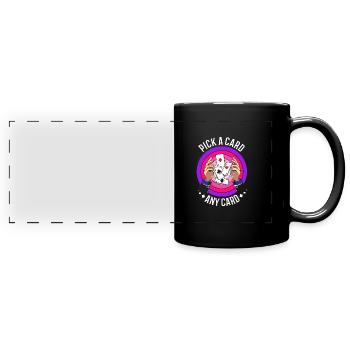 Zauberer - Panorama-Tasse farbig - Schwarz - Vorne