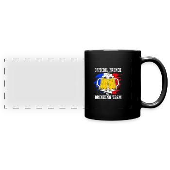 France - Mug panoramique uni - noir - Devant