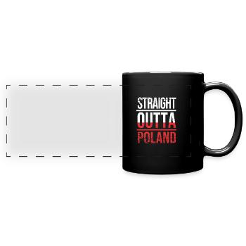 Poland Polish - Full Colour Panoramic Mug - black - Front