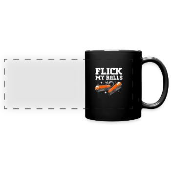 Flipper Pinball - Panorama-Tasse farbig - Schwarz - Vorne