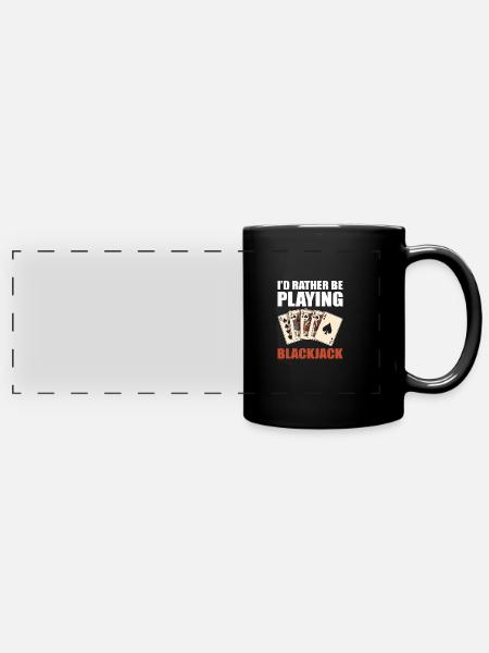 Blackjack Black Jack - Panorama-Tasse farbig - Schwarz