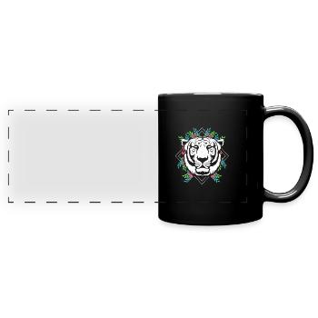 White Tiger - Full Colour Panoramic Mug - black - Front
