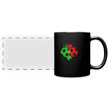 Portugal - Full Colour Panoramic Mug - black - Front