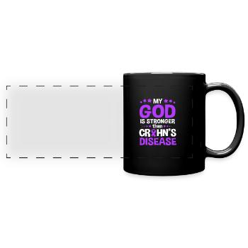 Crohn's disease - Full Colour Panoramic Mug - black - Front
