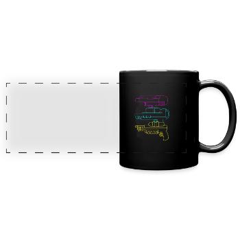Water pistol - Full Colour Panoramic Mug - black - Front