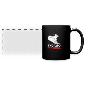 Tornado Birthday Children's Birthday Party - Full Colour Panoramic Mug - black - Front