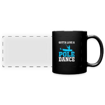 Pole Dance - Full Colour Panoramic Mug - black - Front