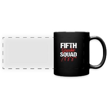 5. Klasse - Panorama-Tasse farbig - Schwarz - Vorne