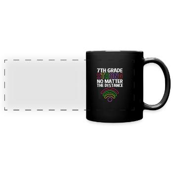 7. Klasse - Panorama-Tasse farbig - Schwarz - Vorne
