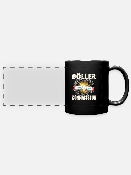 Böller Connaisseur - Panorama-Tasse farbig - Schwarz