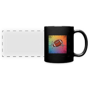 Touchdown! Die Faszination des American Football - Panorama-Tasse farbig - Schwarz - Vorne