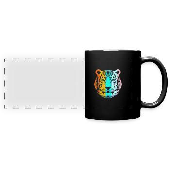 White Tiger - Full Colour Panoramic Mug - black - Front