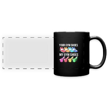 Pole Dance - Panorama-Tasse farbig - Schwarz - Vorne