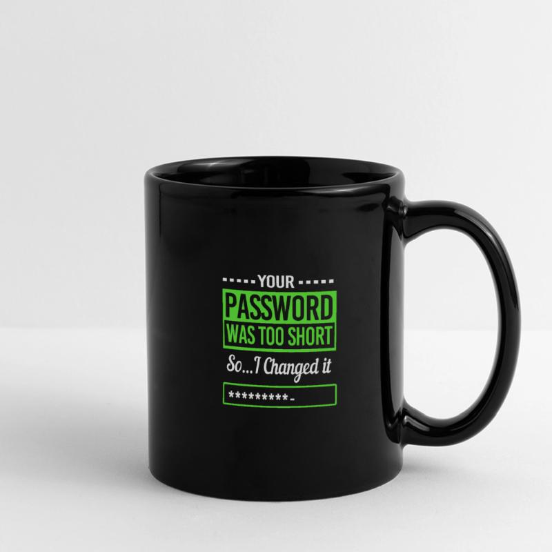Cybersecurity Cyber Programmierer Hacker Panorama-Tasse farbig