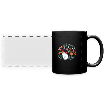 Afro Latina - Mug panoramique uni - noir - Devant