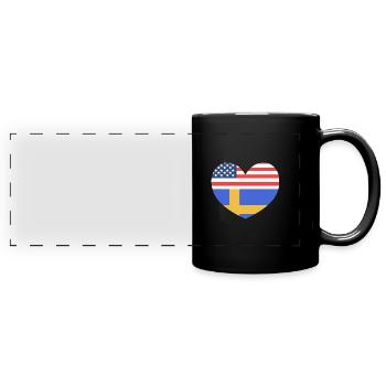 Sweden Swedish - Full Colour Panoramic Mug - black - Front