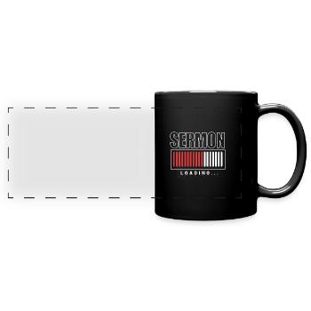 Pastor - Full Colour Panoramic Mug - black - Front