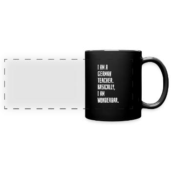 German Teacher - Full Colour Panoramic Mug - black - Front