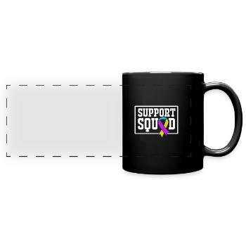 Cancer de la vessie Cancer de la vessie - Mug panoramique uni - noir - Devant