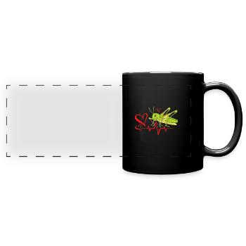 Grasshopper - Full Colour Panoramic Mug - black - Front