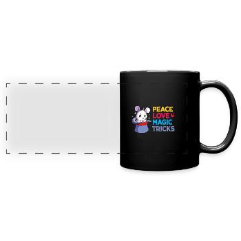 Zauberer - Panorama-Tasse farbig - Schwarz - Vorne