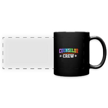 School psychologist, psychologist, psychotherapist - Full Colour Panoramic Mug - black - Front