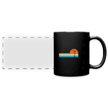 Crane operator crane - Full Colour Panoramic Mug - black - Front