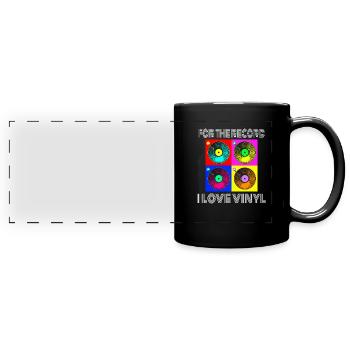 Vinyle Records LP Collector Record Lover Gift - Mug panoramique uni - noir - Devant