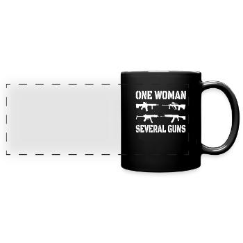 GUN RIGHTS / GUN LOVER / 2ND AMENDMENT GIFT IDEA - Full Colour Panoramic Mug - black - Front
