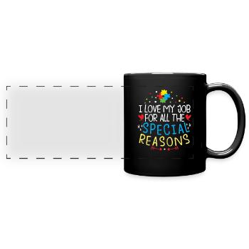 Special Education Teacher Sped Teacher Inclusion - Full Colour Panoramic Mug - black - Front