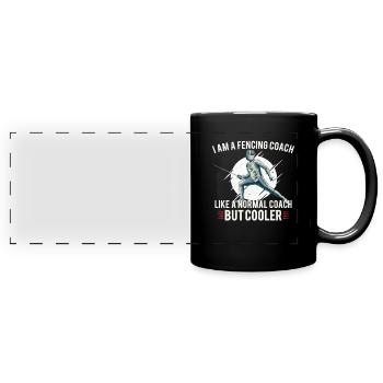 Fencing Trainer Fence Fence Son Daughter - Full Colour Panoramic Mug - black - Front