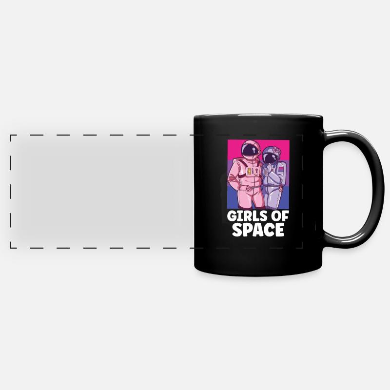 Astronaute Astronomie Système Solaire Espace Enfants - Mug panoramique uni - noir