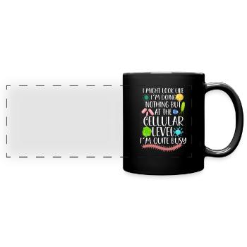 Microbiologist Microbiology Lab Staph Biology - Full Colour Panoramic Mug - black - Front